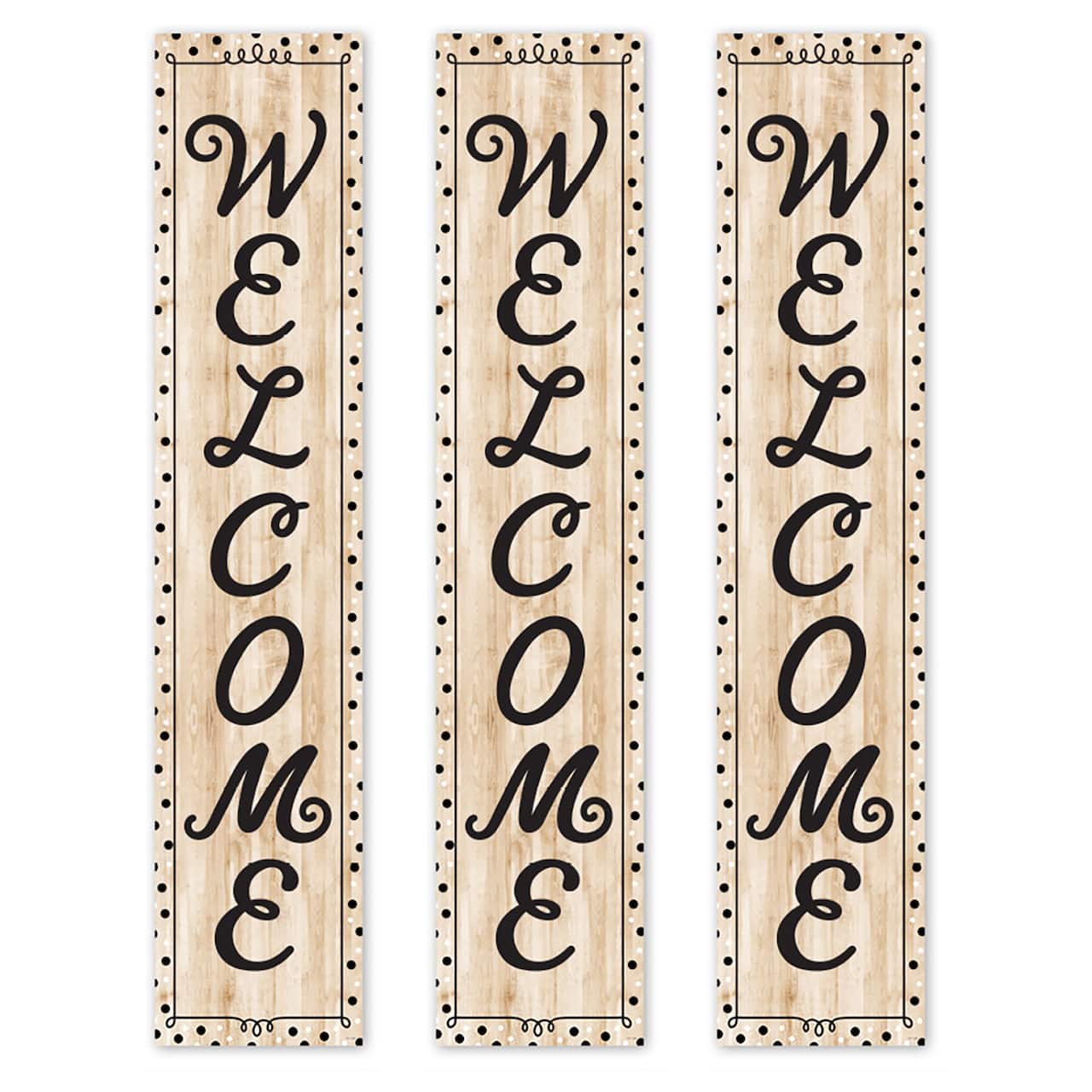 Creative Teaching Press® Core Décor 2 Sided Welcome & Goal Banner, 8" x 39", 3 Packs
